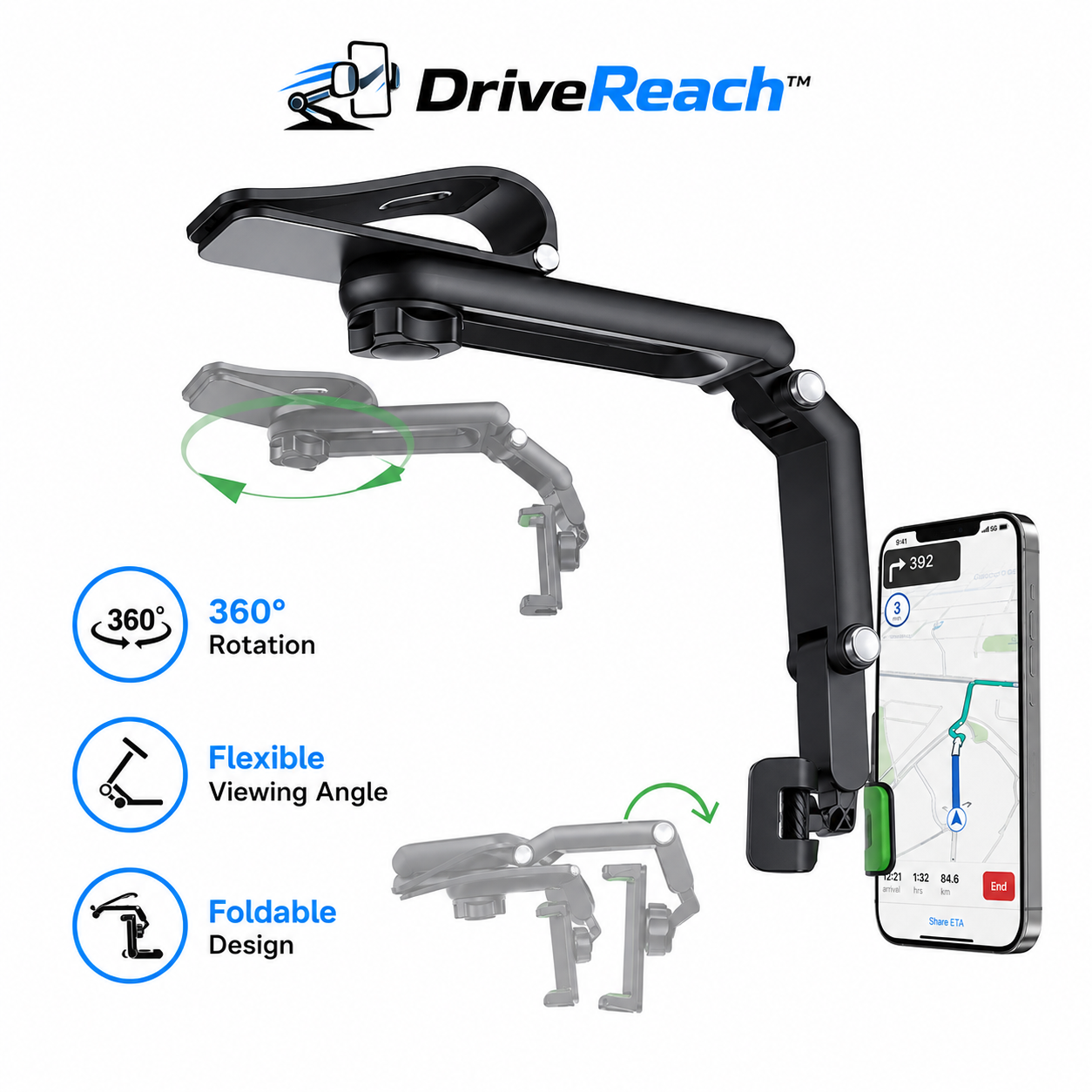 DriveReach™ Extended Car Phone Mount